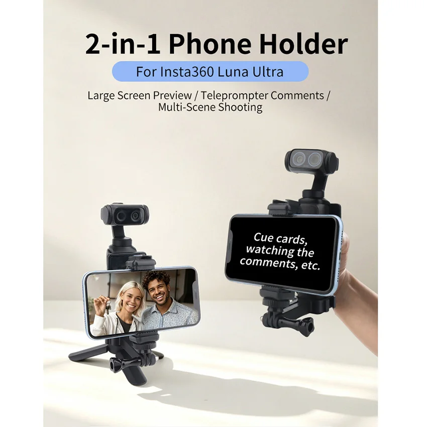 For Insta360 Luna Ultra/Luna Pro 2-in-1 Phone Mount Cell Phone Holder Accessories