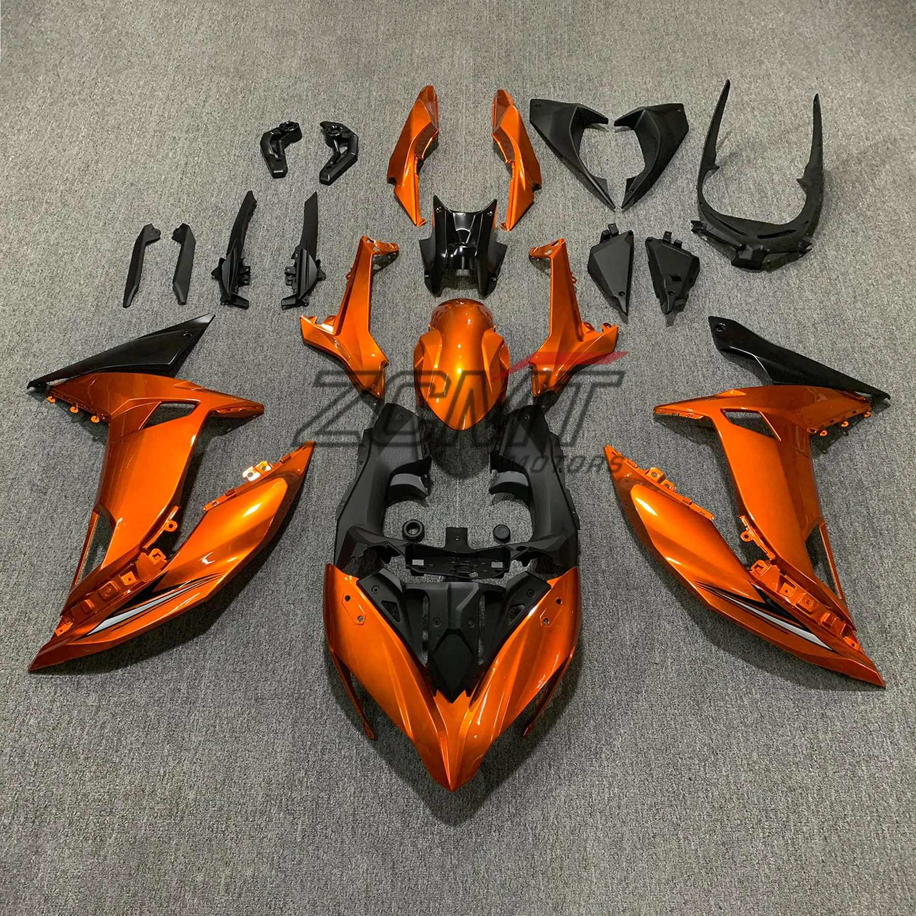 Motorcycle full Fairing Kit fit For KAWASAKI ZX650 ER6F 2017 2018 2019 bodywork whole fairings kits 6