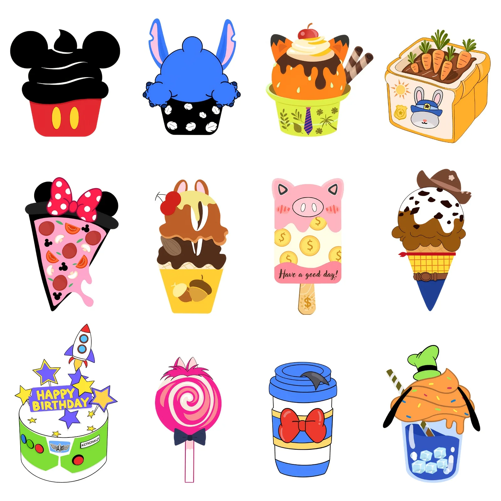 12pcs refrigerator magnet set - suitable for cabin doors and kitchen decorations, etc., durable rubber, no electricity required,