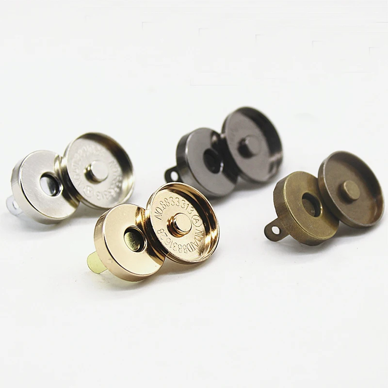 NUBECOM Magnetic Snap Fasteners, Metal Button Clasps, Automatic Buckle, Handcraft DIY Clothes, Bags, Sewing Accessories, 10Pcs