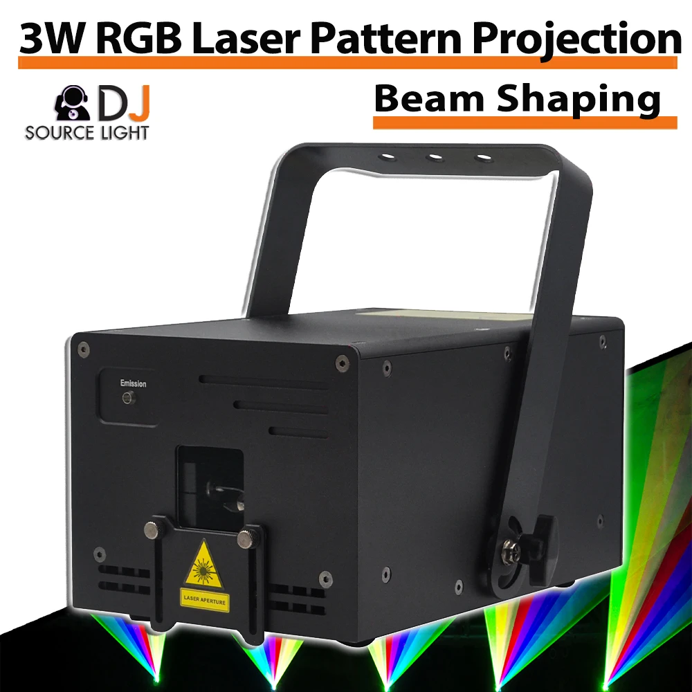 

3W RGB Laser with Pattern Projection Animation Laser Light DMX512 For Stage Performances Outdoor Activities Parks Scenic Spot