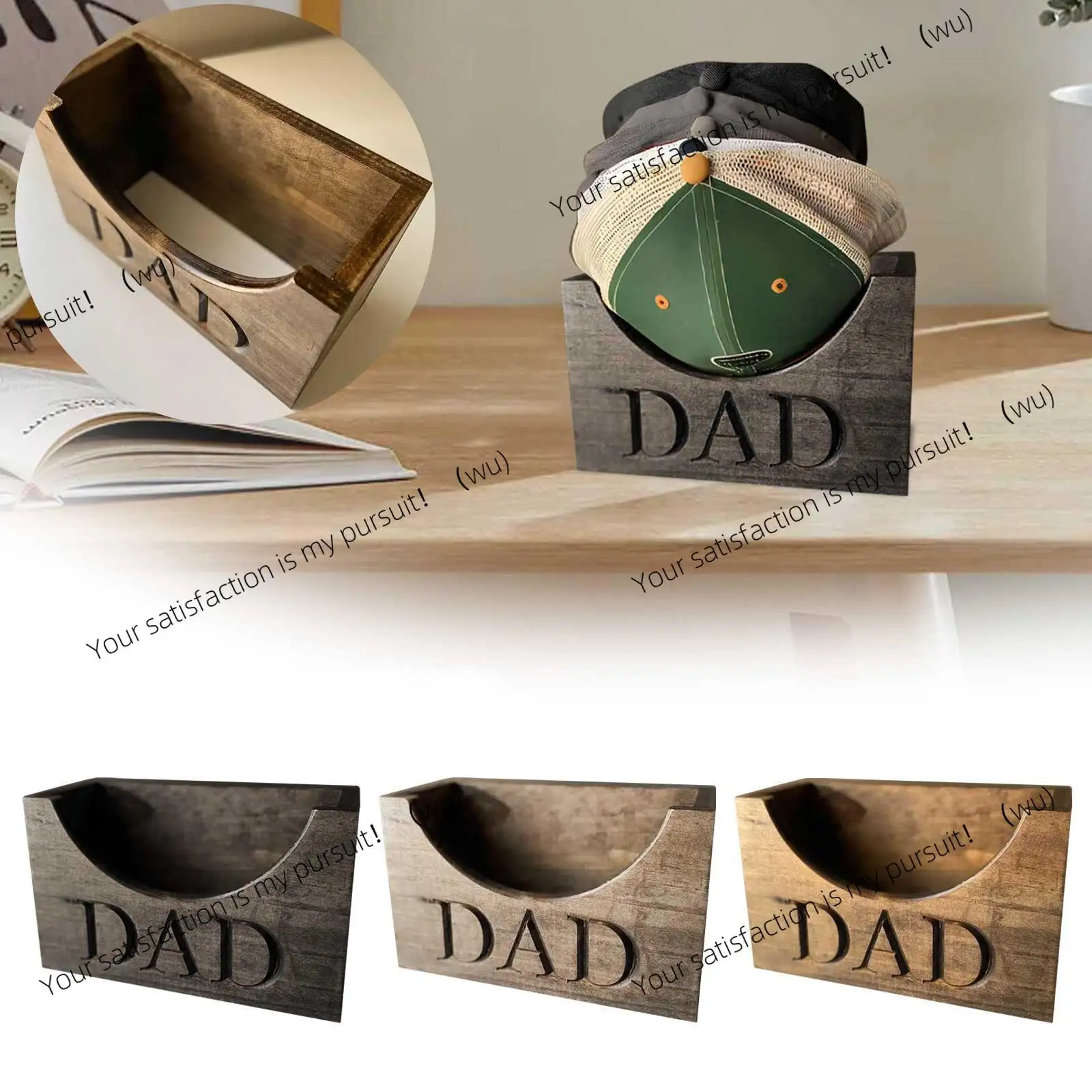 Father's Day hat rack, baseball cap rack, storage rack, gifts for father, wooden handicrafts.
