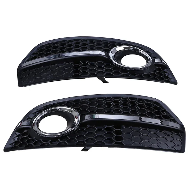 

Black Car Side Fog Lights Grills Cover for Audi Q5 8R MK1 2008 2009 2010 2011 2012 Pre-facelift Front Bumper Grill Grilles