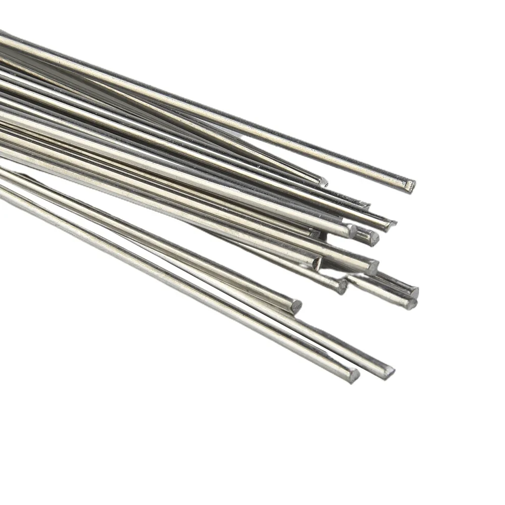 20pcs Low-Temperature Easy Melt Aluminum Welding Rods Weld Bars Cored Wire Rod Solder Tin Flux For Soldering 33cmx1.6mm Set