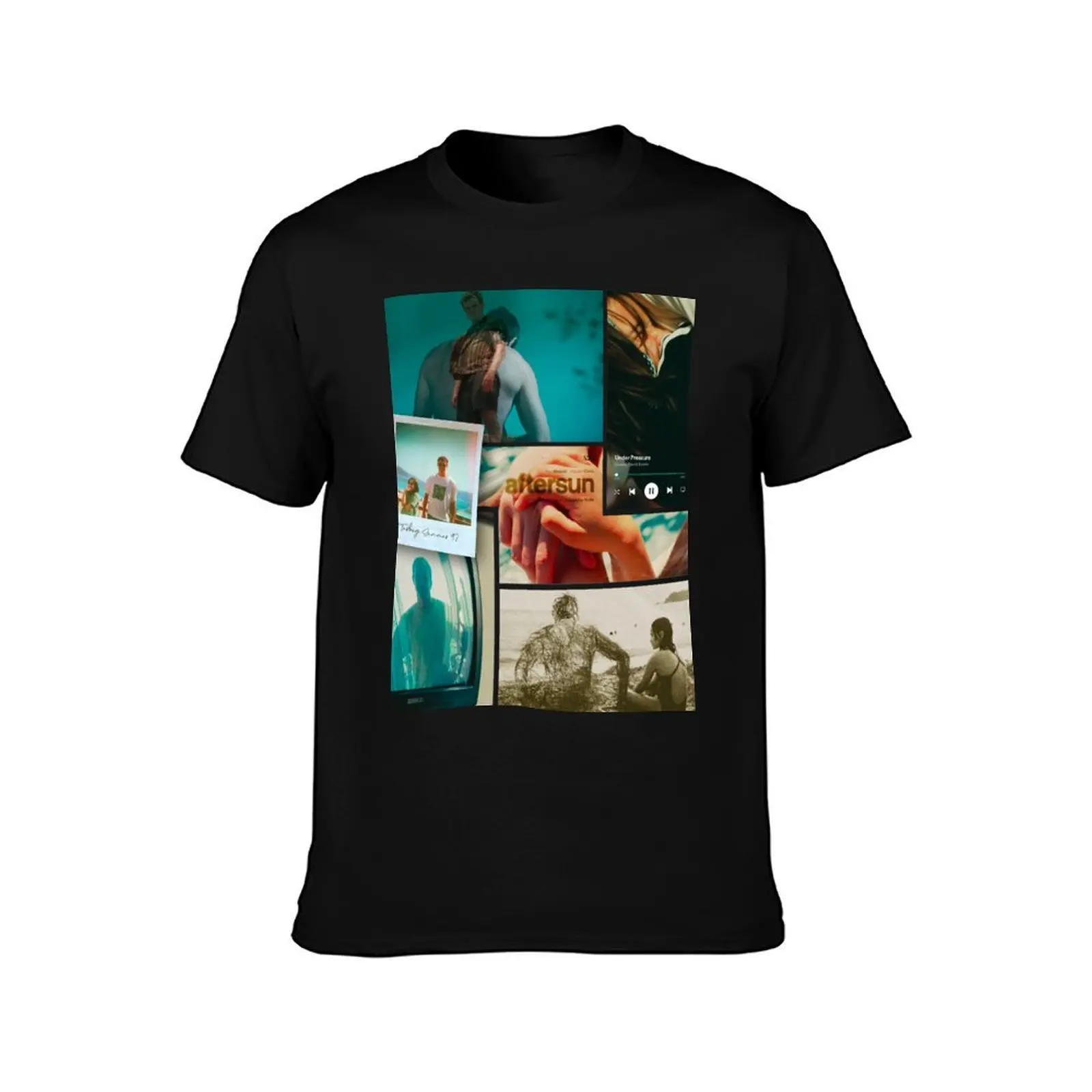 aftersun T-Shirt, Summer Casual Cotton Tee, Oversized Streetwear Tops, Vintage Graphic Print, Loose Fit Short Sleeve