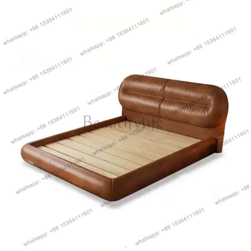 Princess Double Bed Waterproof Large Europen Floor Luxury Double Bed Platform Wooden Modern Unique Beliche Postmodern Furniture
