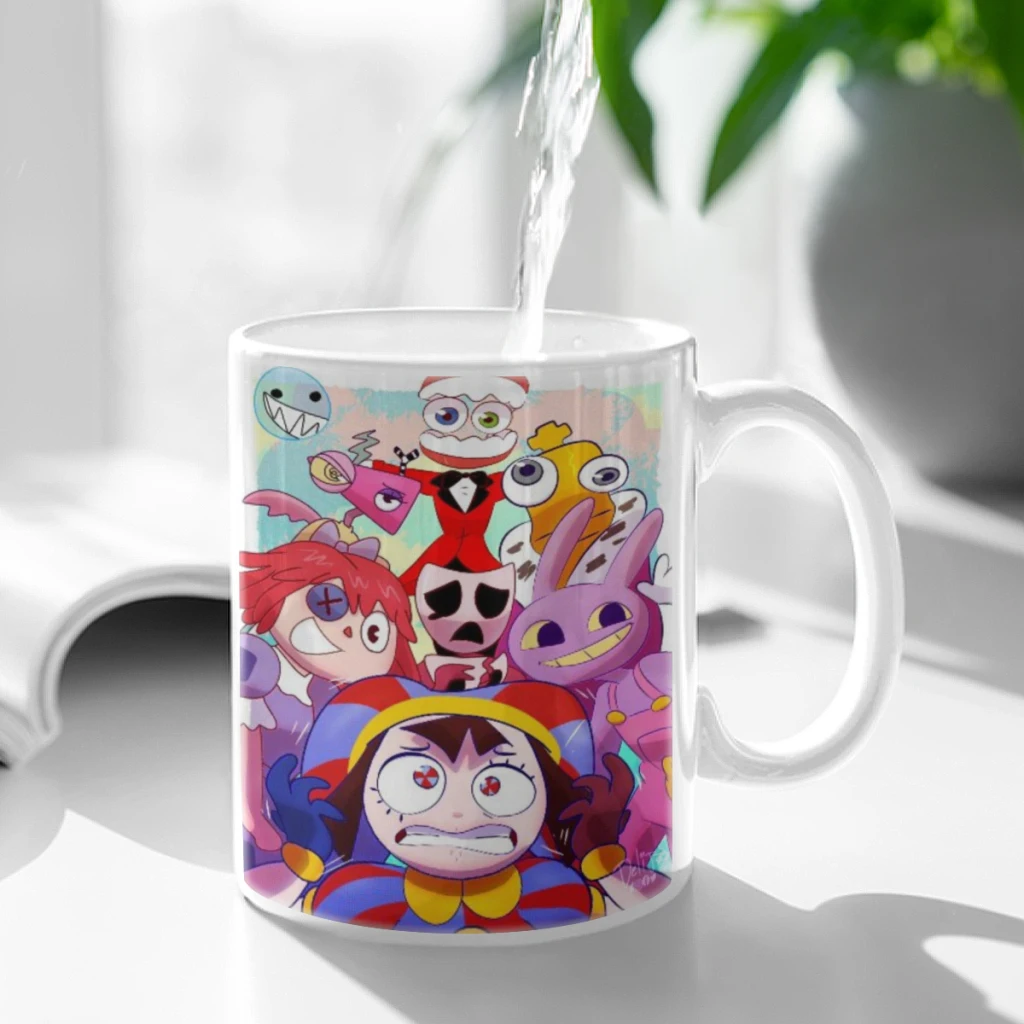 Cartoon The Amazing Digital C-Circus Vintage Free shipping Ceramic Cup Coffee Oatmeal Breakfast Cup Creative Personality Mug