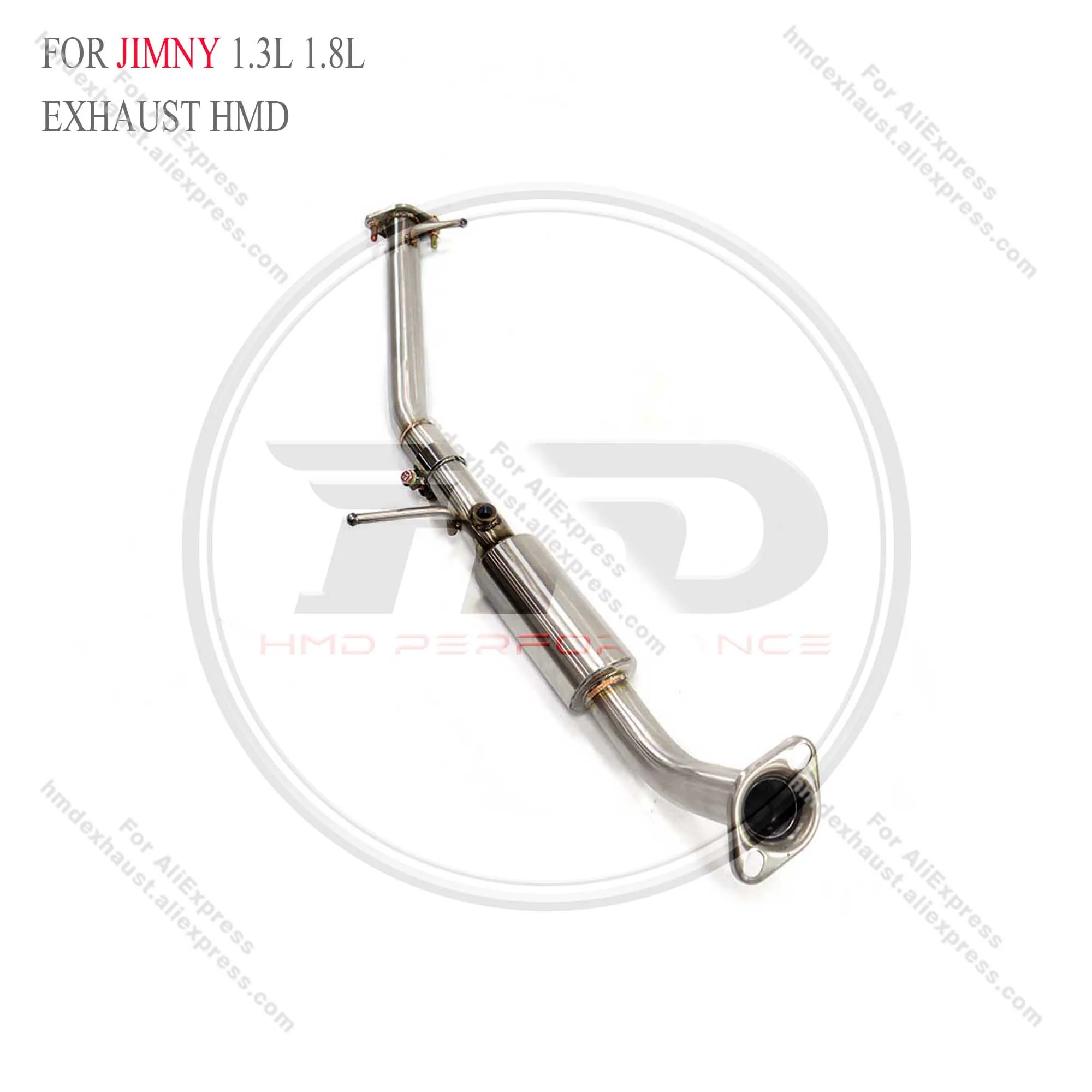 HMD stainless steel Exhaust System High Flow Performance Downpipe for JIMNY 13.L 1.8L 2013-2018 without catalysis