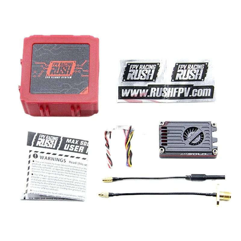 

RUSH TANK MAX SOLO 5,8 ГГц 2,5 Вт Высокомощный 48-канальный видеопередатчик VTX с корпусом с ЧПУ для RC FPV дронов с фиксированным крылом дальнего действия DIY