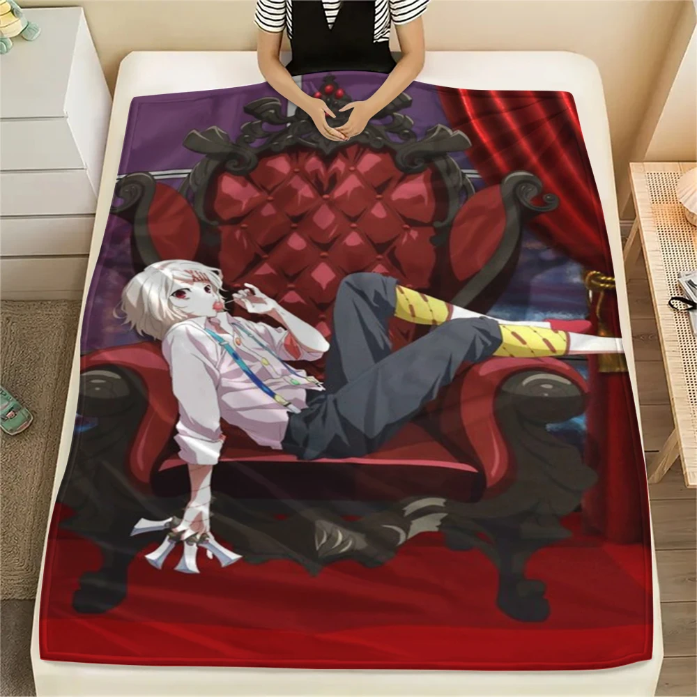Tokyo Ghoul Flannel Blanket Print Warm for Couch Bed Sofa Picnic Office Use -xia96