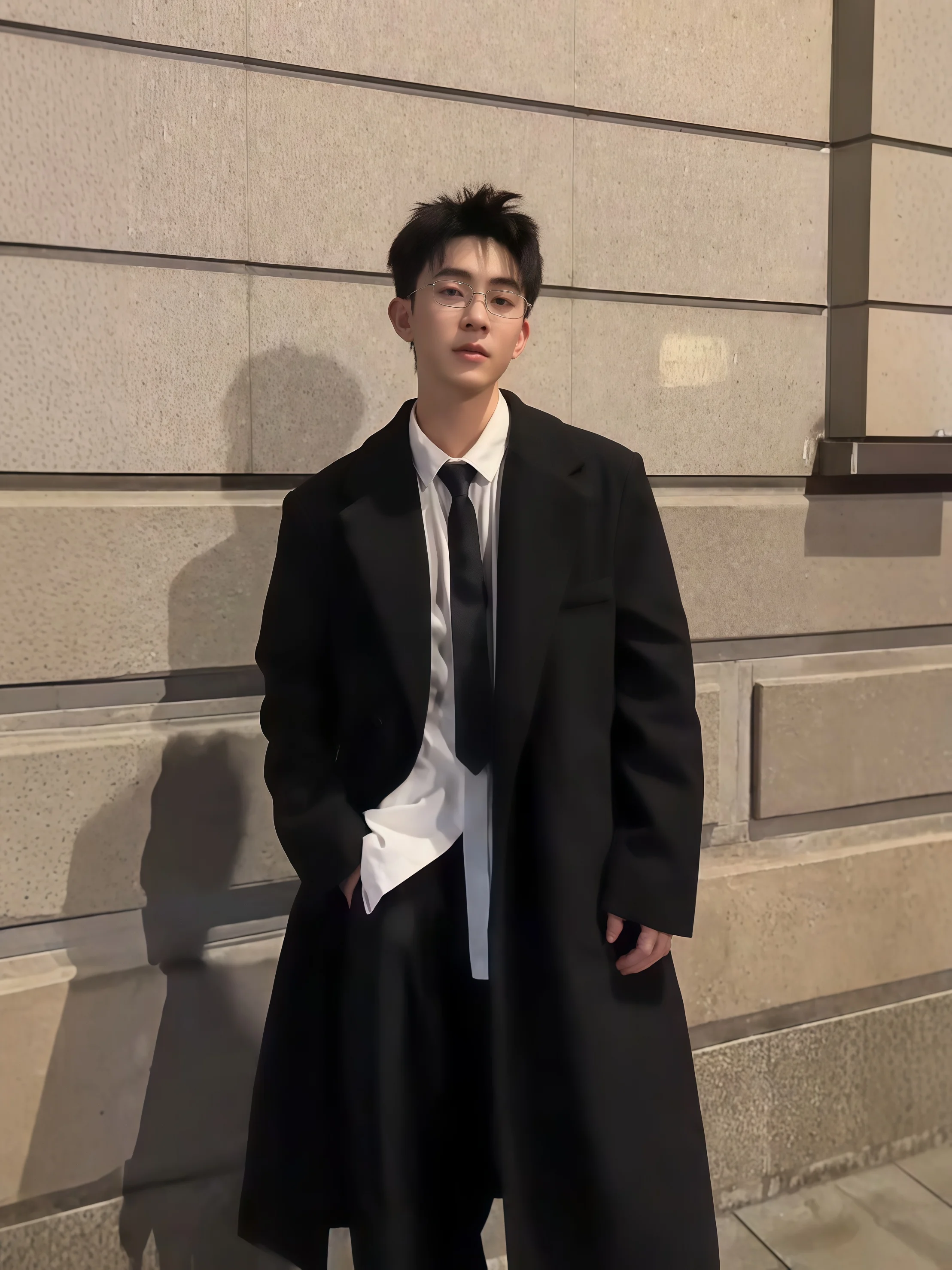 

Briti Sle, мужское шерстяное пальто длиной до колена, пальто Jaet, осень-зима, теплое модное пальто-стойка для подростков Faion