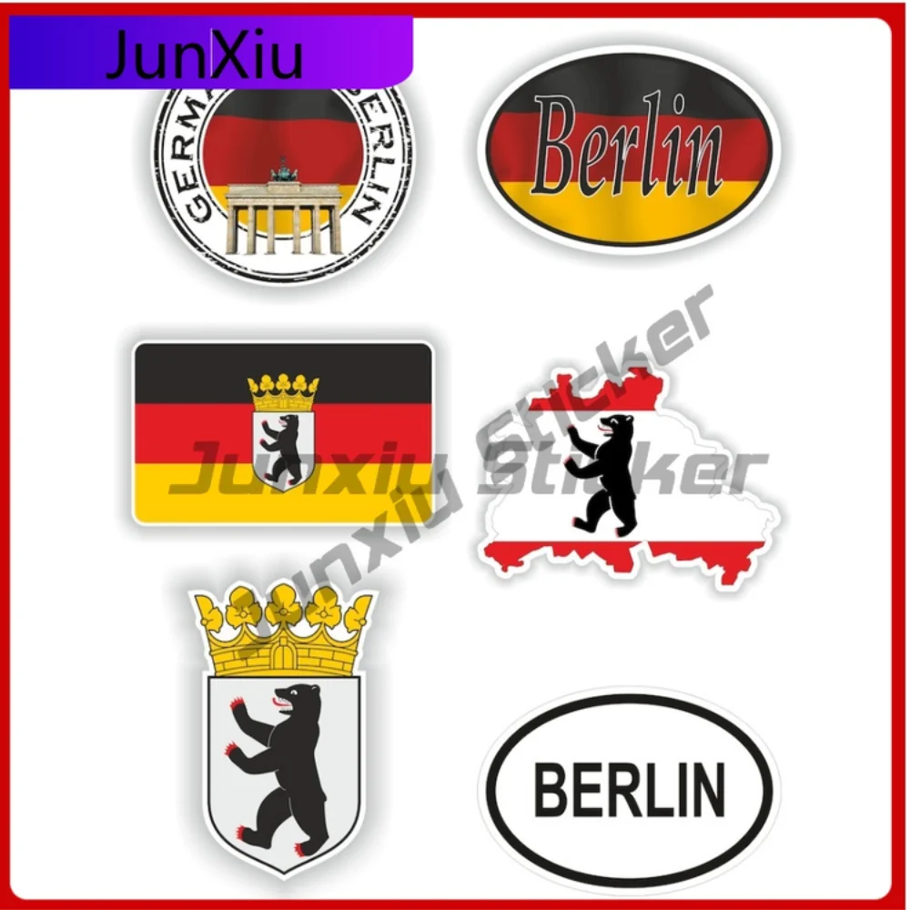 

Berlin Germany Flag Vinyl Pictures Graphic Decals Motorcycle Suv Camping Graffiti Styles Decals Decoration For Car Truck Rv Suv