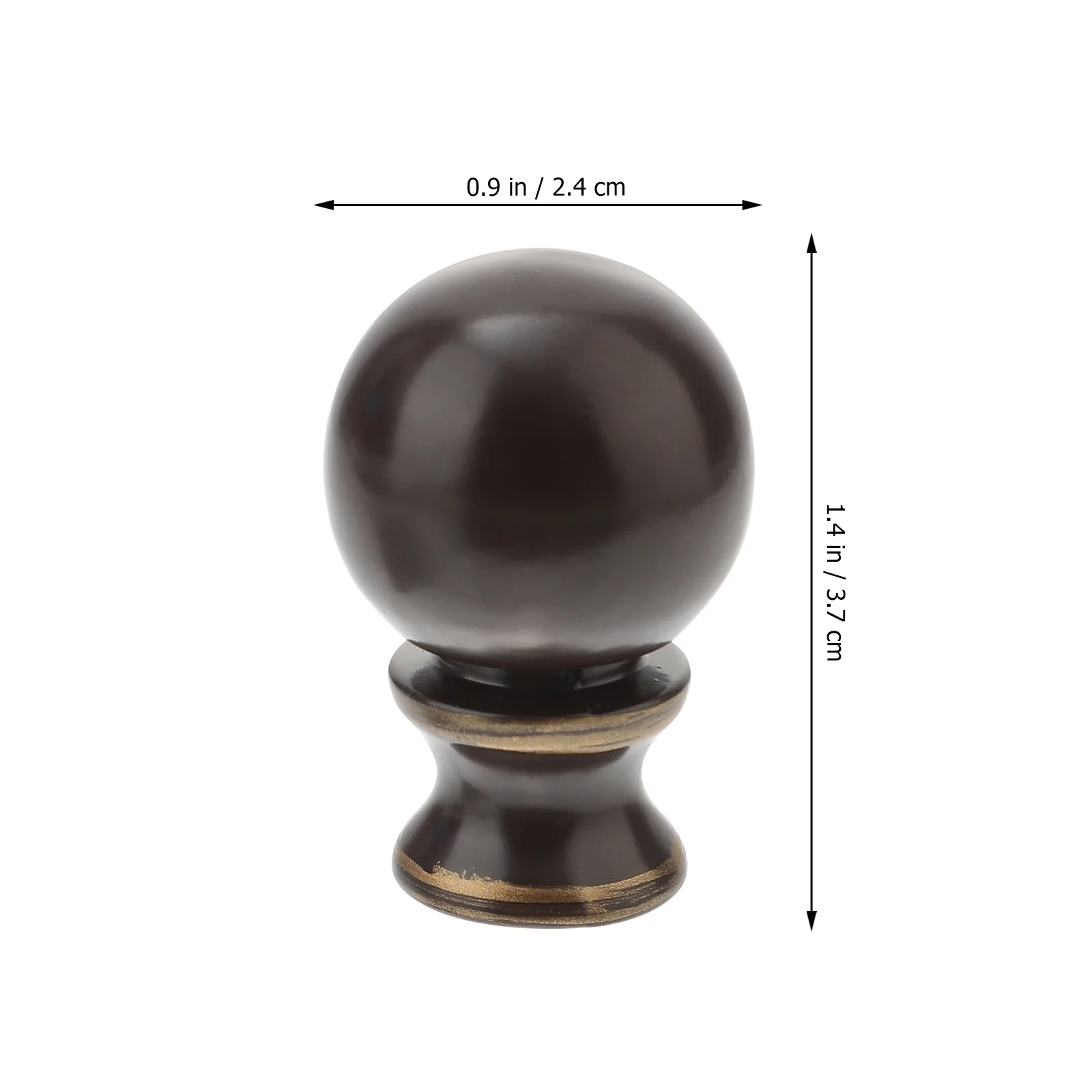 

2 pcs Retro Table Lamp Finials Iron Ball Topper Decorative Knob For Bedroom Living Room Study Lampshade Decoration