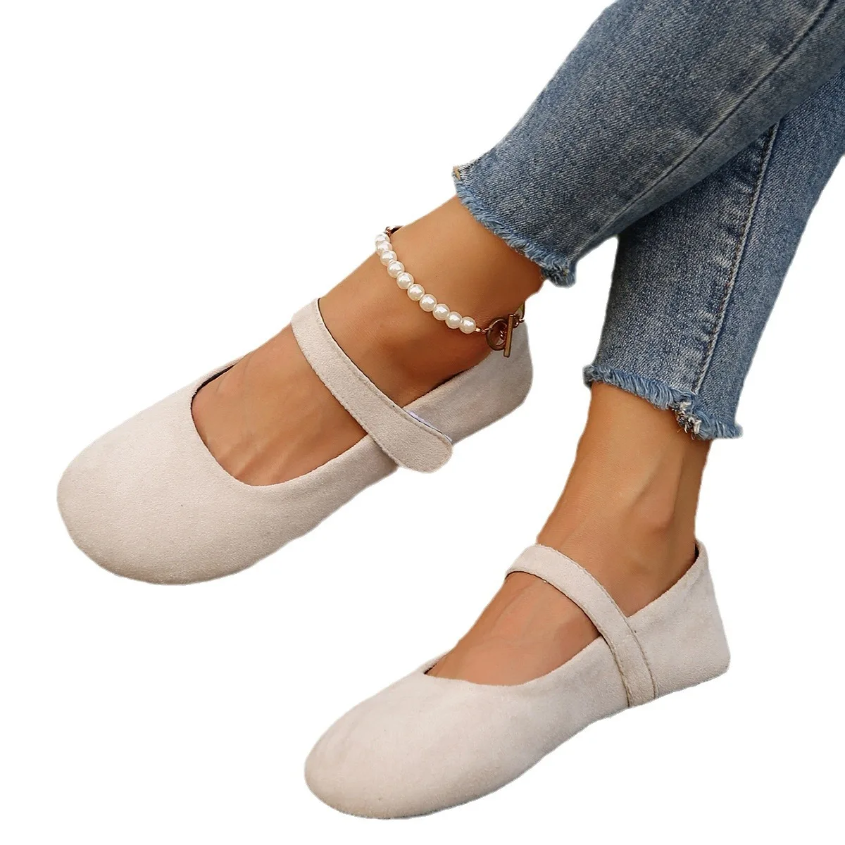Shoes Woman Flats Round Toe Casual Female Sneakers Dress Nurse Comfortable New Summer Solid Rubber PU Fabric Leisure Fretwork Ho image 5