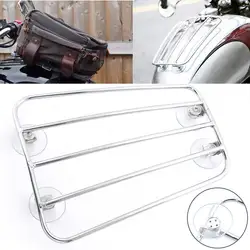 For Triumph Bonneville Thruxton 900 T100 T120 Royal GT650 Motorcycle Fuel Tank Luggage Rack Aero Parcel Rack with Suction Cups
