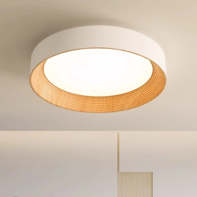 

LED Ceiling Lamp Modern Minimalist Ceiling Light Wood Grain Color Living Room Bedroom Hotel Decor Creative Atmosphere Lamps