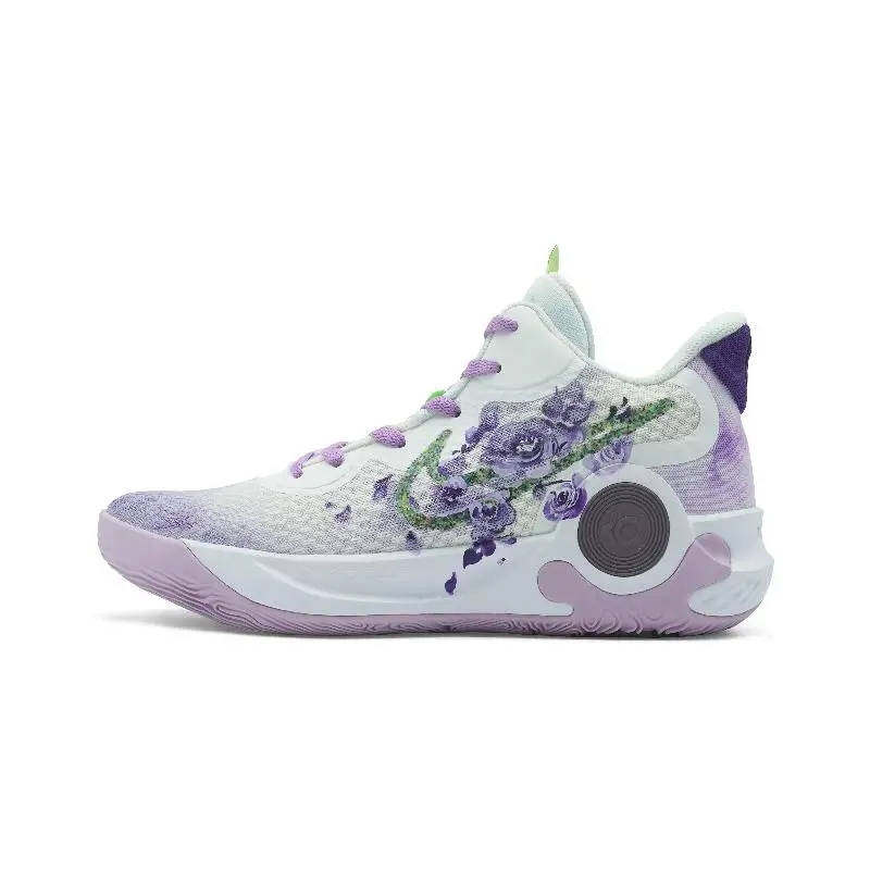 【Customize】Nike KD Trey 5 IX Vintage Basketball Shoes Unisex Mid-top White/Green/Purple Sneakers shoes DJ6922-100