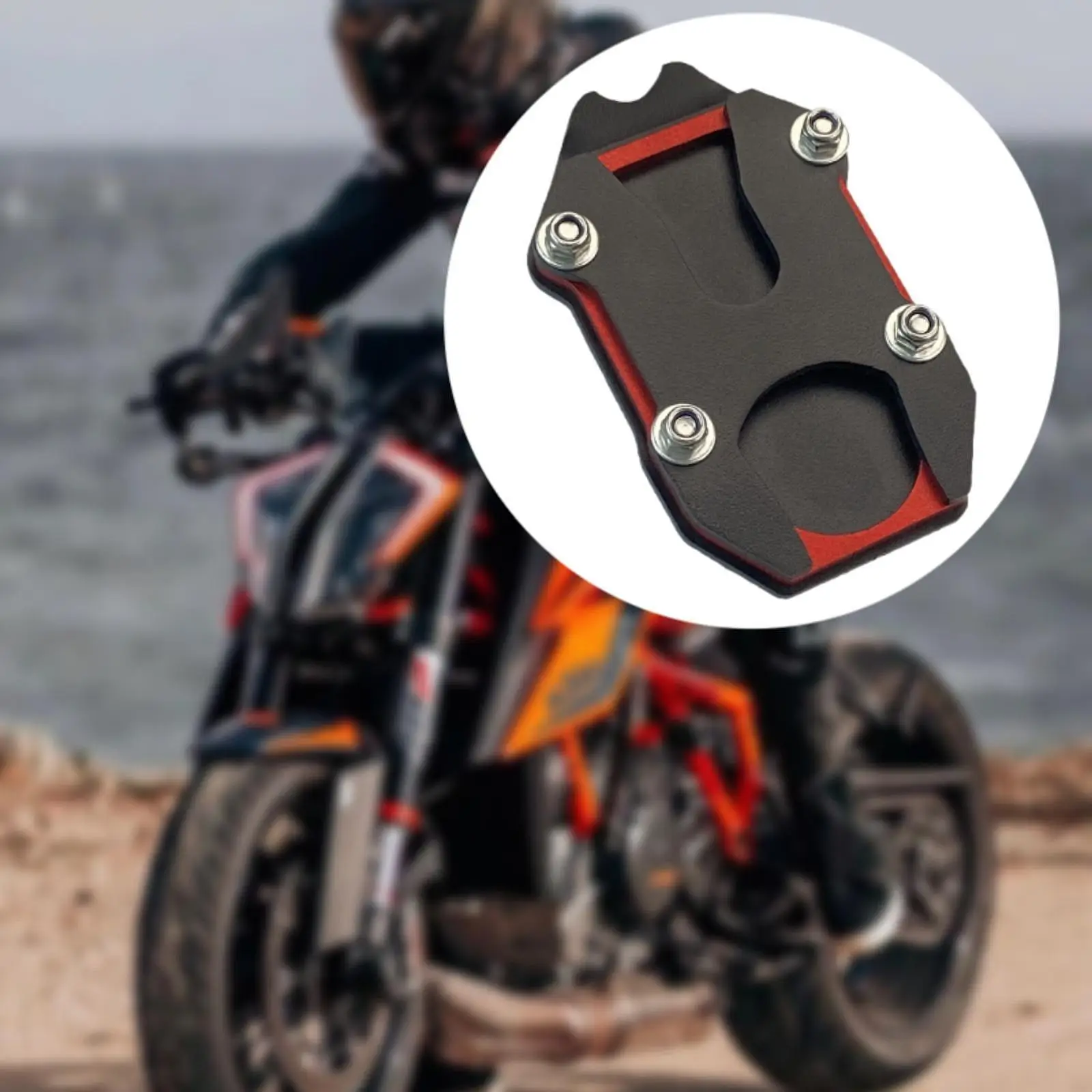 Motorcycle Kickstand Pad Practical Motorbike Accessories Premium High Performance Enlarger Support Plate for Honda ct125