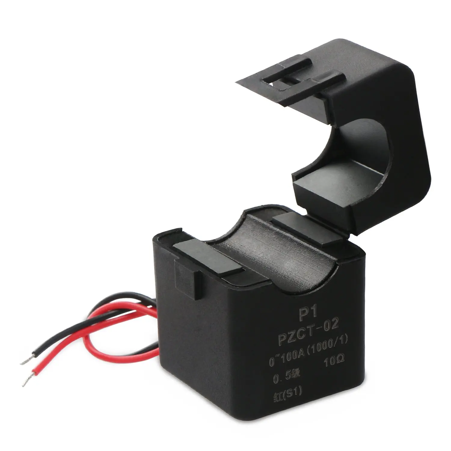 Current Transformer 100A 100MA AC Current Sensor Split Core Amp Transformer Sensing Relay Mini Clip-On Easy to Install CT Wit