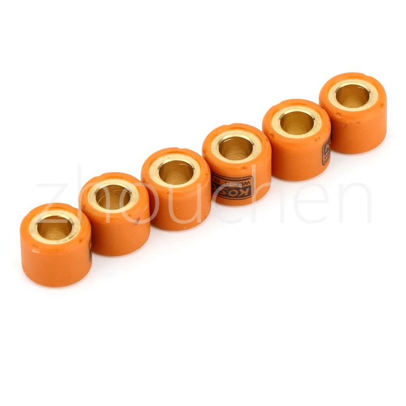 6pcs Motorcycle Performance Variator Roller Weights 15x12mm 5/6/7/8/9/10 Gram For 139QMB 50cc Chinese Scooter Parts 15x12