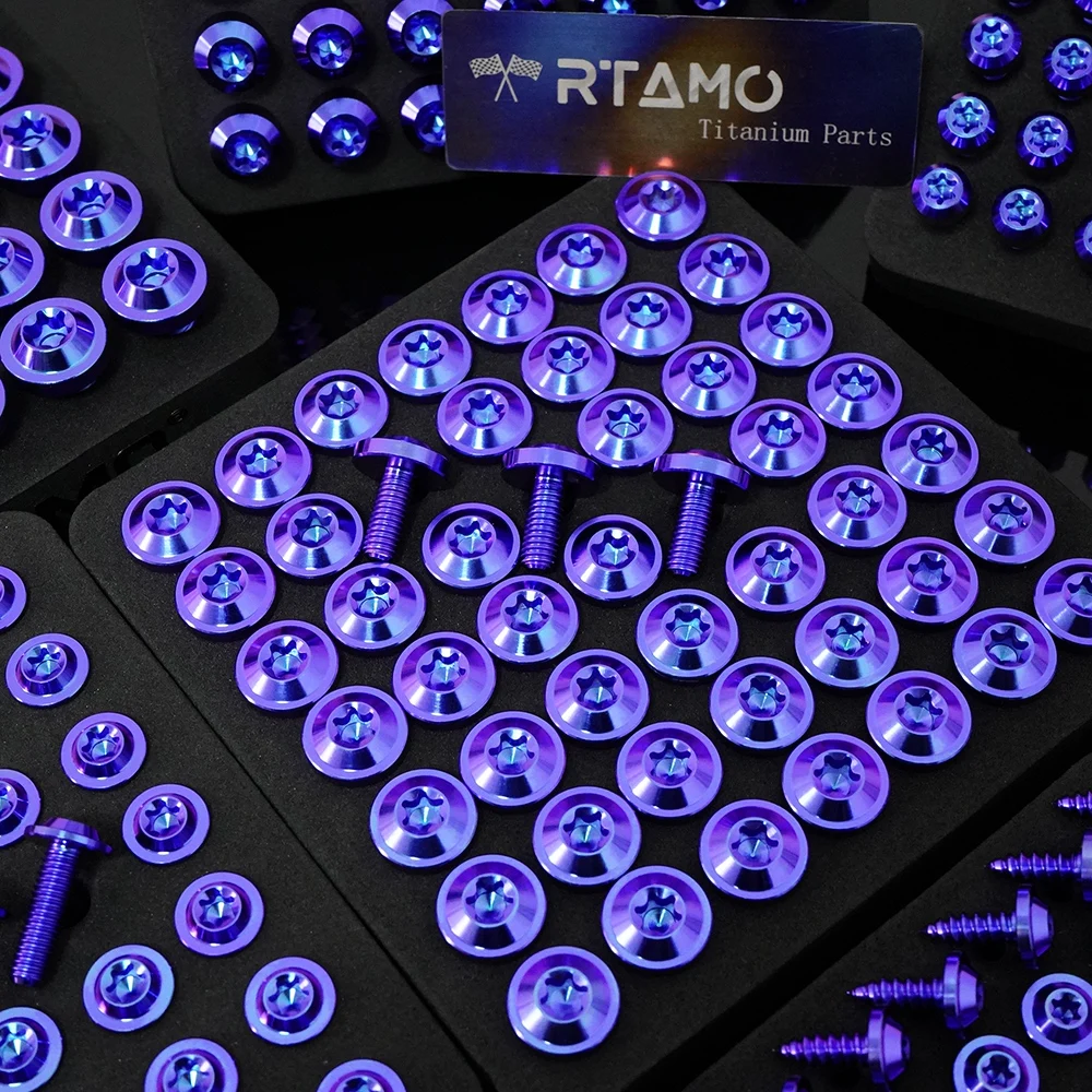 RTAMO 티타늄 볼트 M5 M6 M8 M10 도매용 나사 자전거 오토바이 개조용 패스너