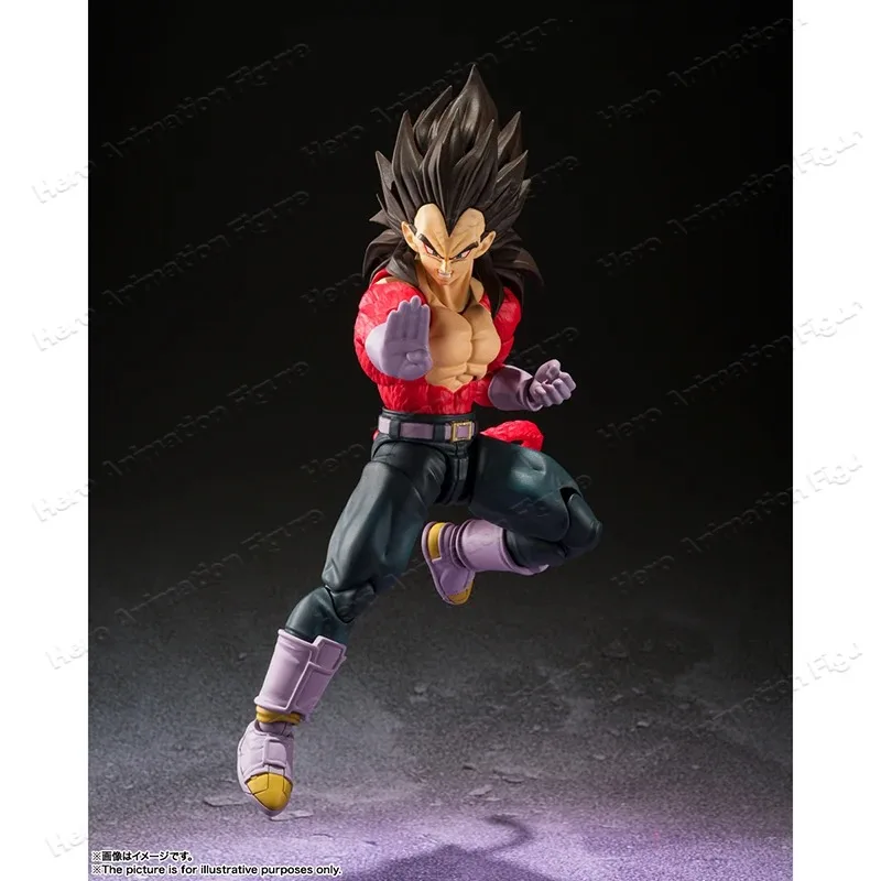 【In Stock】HIPA Store Original Bandai S.H.Figuarts Super Saiyan 4 Vegeta Dragon Ball GT Articulated Action Figure Model Toy Gift