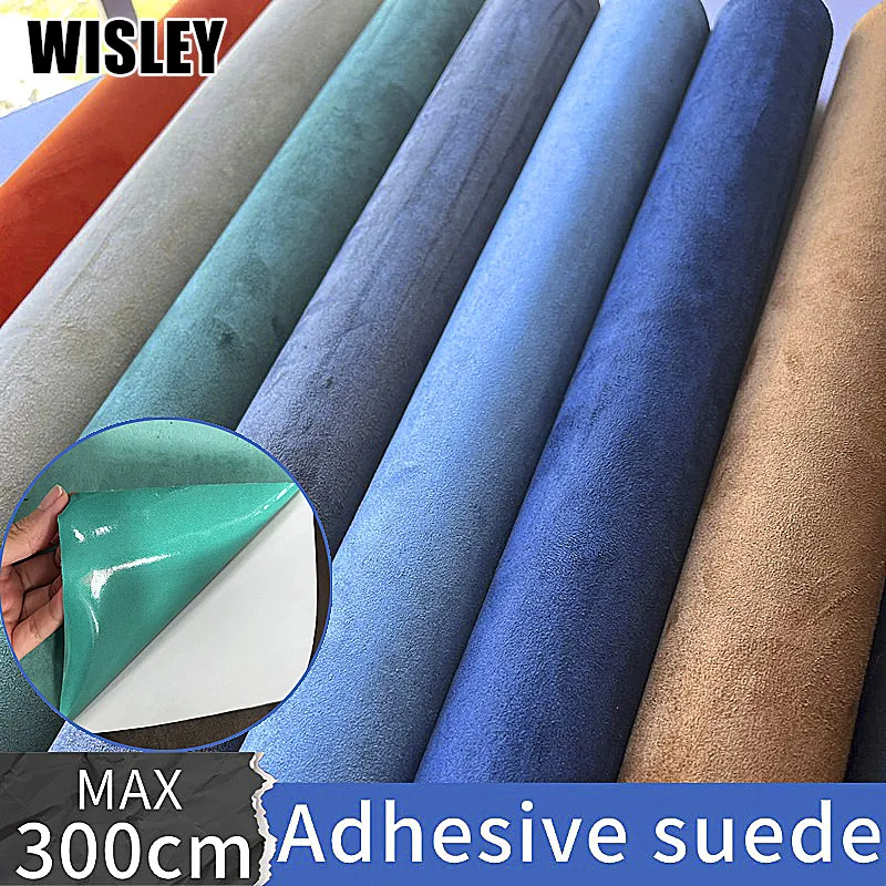 Self-adhesive Suede Fabric Velvet Vinyl Car Wraps Film Bubble Free for Vehicle Interior Decal Faux Suede Patch for DIY Craft