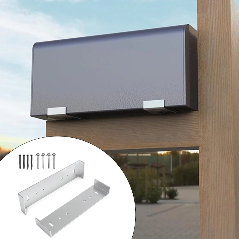 Mailbox Support Heavy Duty Aluminum Fixing Brackets Rack Holder Stands Ensuring Stability for Residential Commercial Use