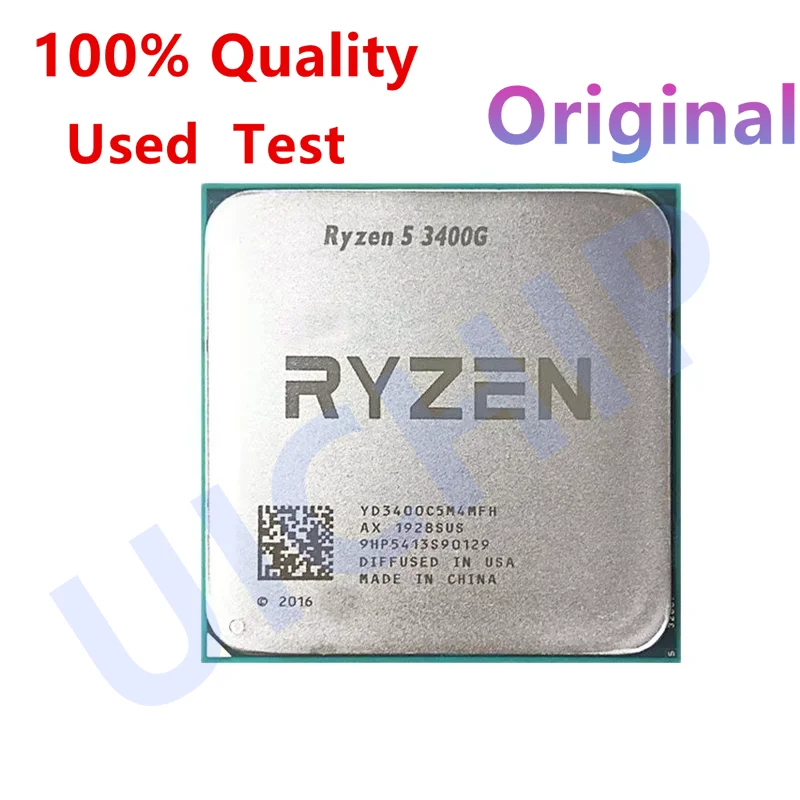 Ryzen 5 3400G R5 3400G 3.7GHz Quad-Core Eight-Thread 65W CPU Processor YD3400C5M4MFH Socket AM4