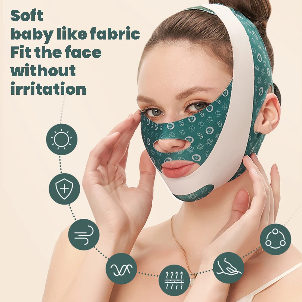 V Line Facial Bandage High Elastic Double Chin Removal Strap Face Lifting Firming Bandage Beauty Health Facial Care Tools