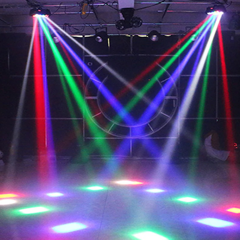 Moving Head DJ Lights LED Spider 80W RGBW Stage Lights Sound Activated DMX-512 for Party Pub Wedding Event Club Carnival Festiva view 6