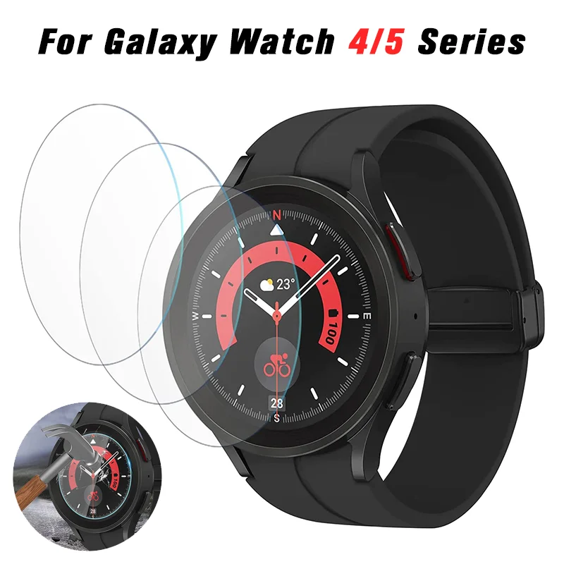 

New Tempered Glass for Samsung Watch 5 40mm 44mm 2.5D 9H Hardness HD Anti Scratch Screen Protector for Galaxy Watch 5 Pro 45mm