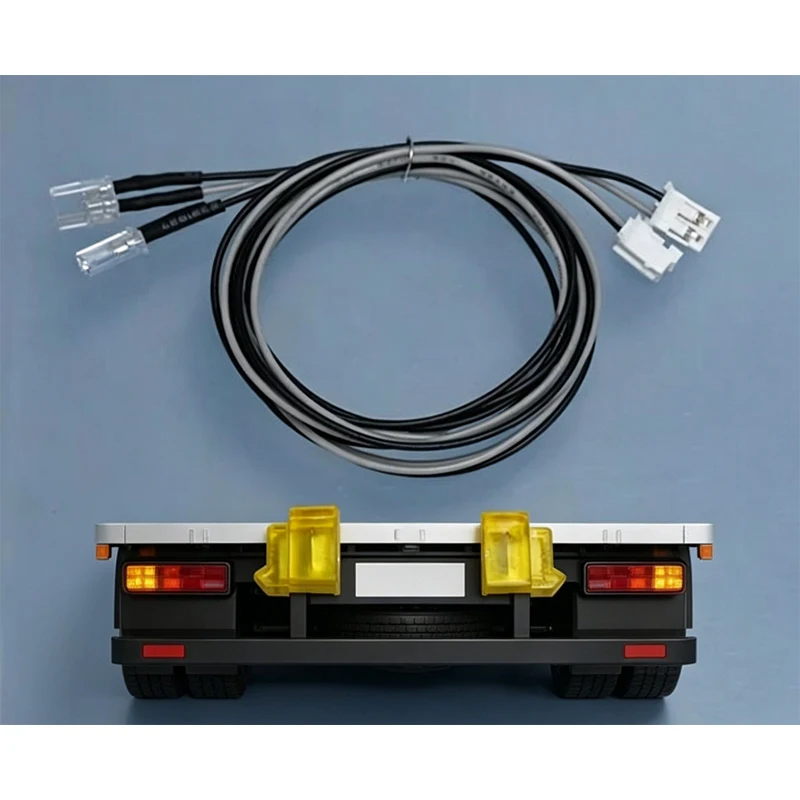 RC 1/14 1 Pair Foot Pedal Turn Signal Light for Tamiya Hydraulic Excavator Loader Dump Truck for VOLVO MAN Tipper DIY Parts