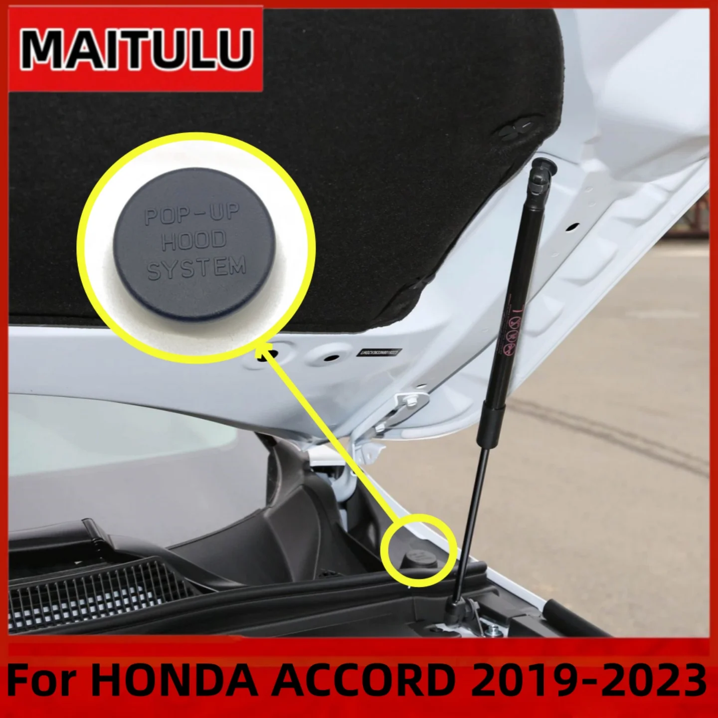 

1X 2X Engine Bonnet Hood Cowl Top Side Cap Lid Cover For HONDA ACCORD CV 2019 2020 2021 2022 2023 74221-TVE-H00