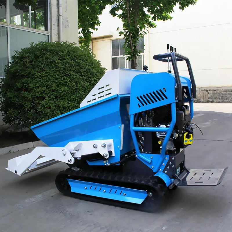 customize Mini Track Dumper 500kg 1000kg Rubber Tracks Mini Dump Truck Electric Crawler Mini Dumper For Sale