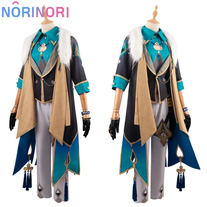 Game Honkai Star Rail Aventurine Cosplay Costume with Watch Props Uniform Honkai Sha Jin Cosplay Men Costume Wig Halloween