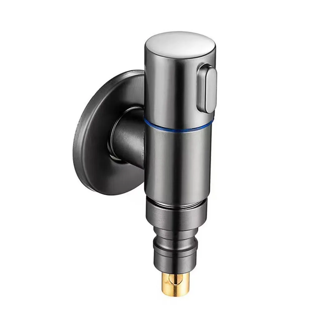 

Автоматический запорный клапан для воды, кран для стиральной машины, быстро открывающийся G1/2, водопроводный кран из нержавеющей стали, поворотный переключатель, многофункциональный