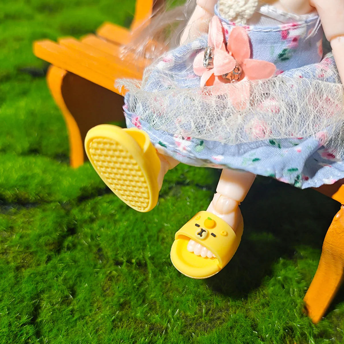 Labubu Dolls Accessories Miniature Cute Shark Slippers Fun and Stylish Casual Shoes for Playtime For Labubu Accessories Shoes