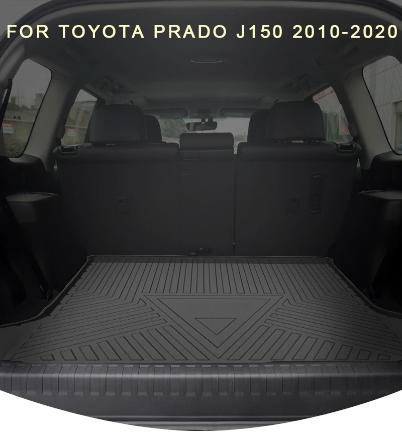 For Toyota Land Cruiser Prado J150 2010-2023 Car CargoLiner box MatTPEAnti-slip Trunk Mat Trunk Tray Carpet Interior Accessories