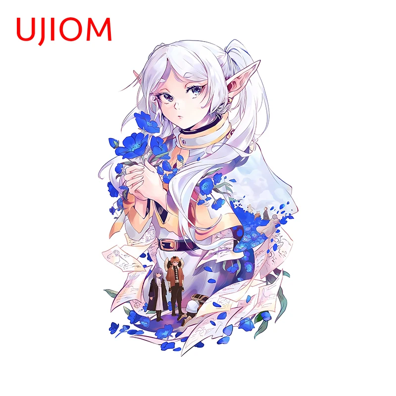 UJIOM 13cm × 8.2m Frieren Beautiiful Wall Stickers Atistic Anime Poster Design Decals Waterproof Baby Nursery Room Wallpapers