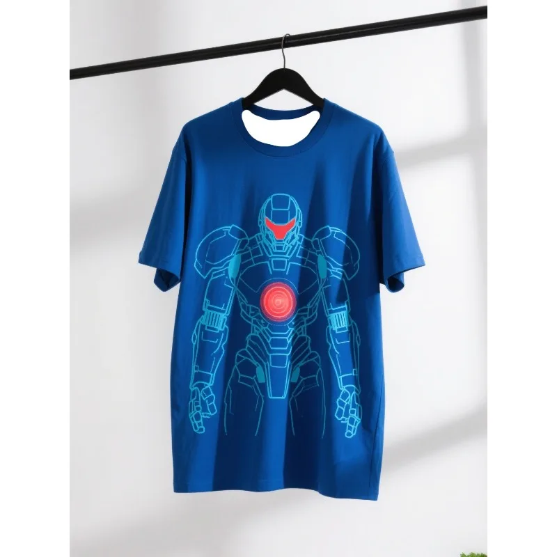 

MOTO-Fast — Футболка для сушки для взрослых, 3D-печатный яркий неоновый дизайн робота