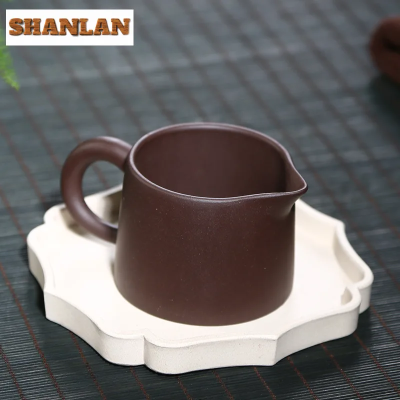 120 مللي Yixing خام الأرجواني الطين أنبوب مستقيم صغير إبريق الشاي صب الشاي تشا هاي موزع العدالة كوب معرض القدح تشا لوازم #5