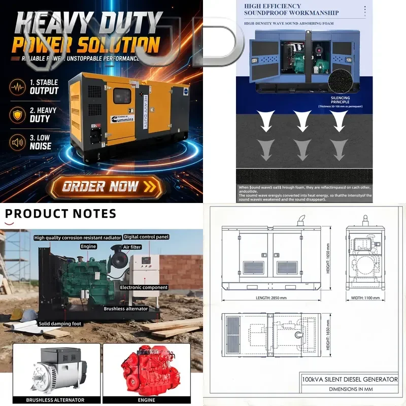 CE Standby Commercial Engine Electric Start Super Silent Frame 15kw 20kw 25kw 30kW 50/60Hz Power Generator
