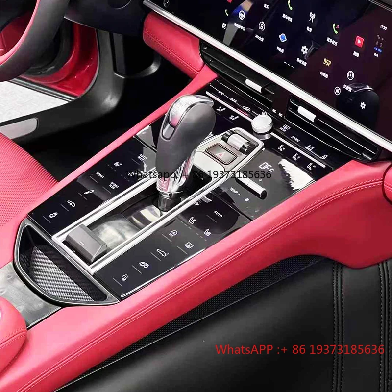 For Porsche 2010-2016 Panamera 970 Car Modification Central Control Panel Upgrade Shift Knob Shift Button
