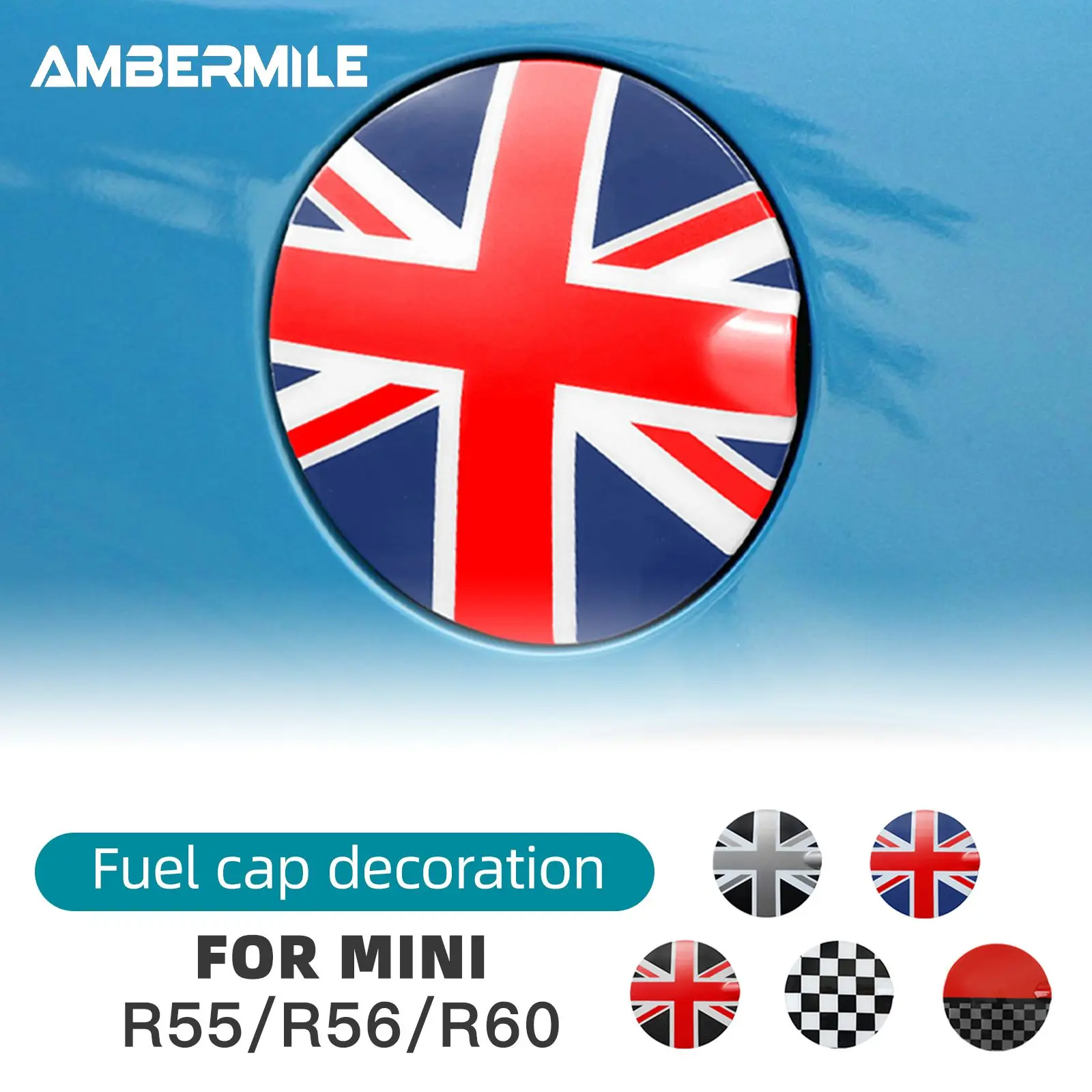 

Car Fuel Tank Cap Cover For Mini Cooper Countryman R55 R56 R60 R61 Clubman Case Shell Sticker Decoration Car Styling Accessories