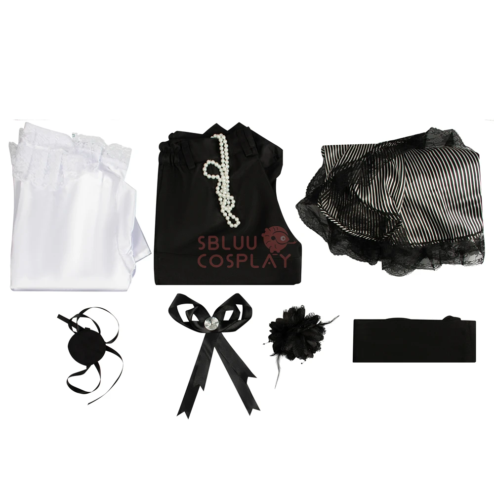 SBluuCosplay Black Butler Ciel Phantomhive Cosplay Costume Book of Circus Uniform Suits with Socks Custom Made