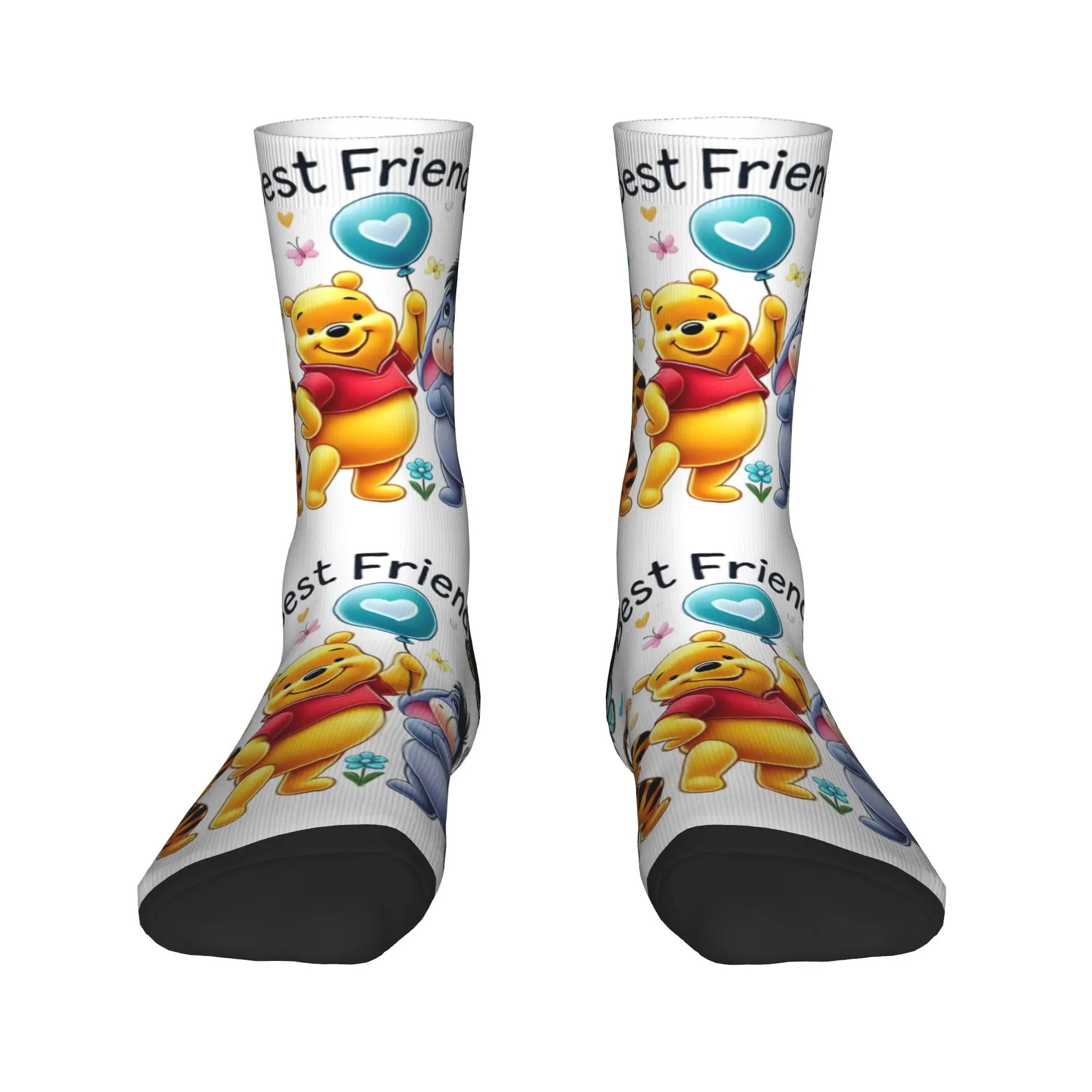 

Winnie The Pooh Mens Crew Socks Unisex Novelty 3D Print Dress Socks