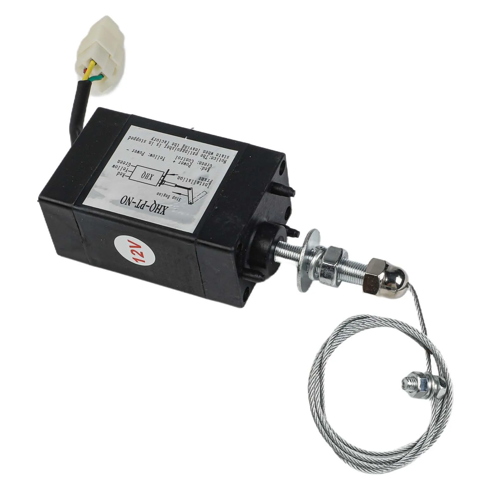 12V Electromagnetic XHQPT Valve Engine Stop Solenoid and Electric Throttle Adjuster for Engine Throttle Regulation