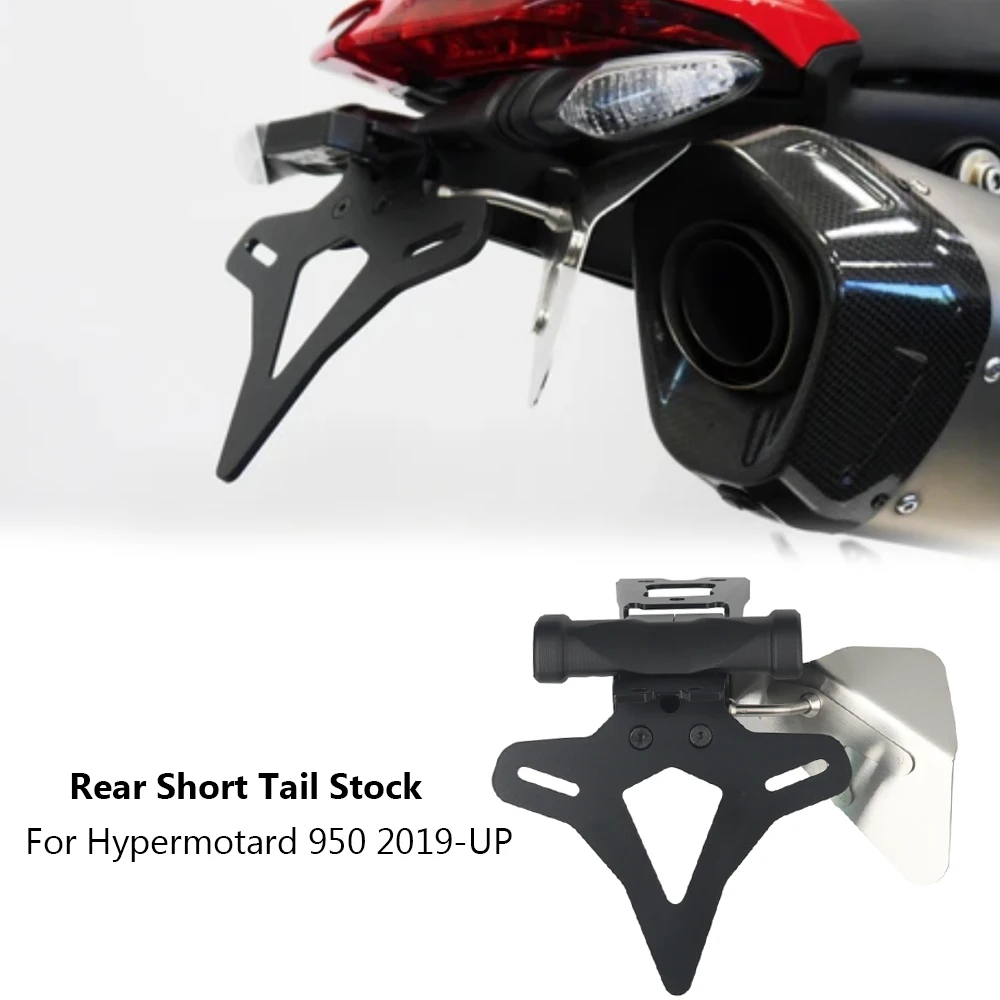 

For Ducati Hypermotard 950 2019-UP Motorcycle Accessories Rear Short Tail Stock License Plate Holder Tailstock Frame Bracket Kit