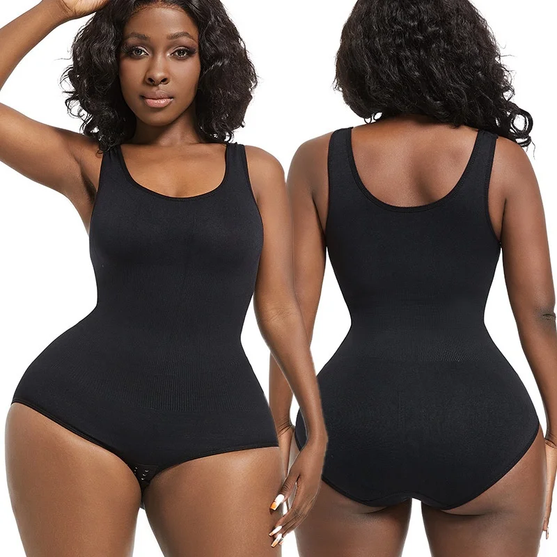 One Piece Women Bodysuit Butt Lifter Shapewear Waist Trainer Body Shaper Strappy-Back Chest Enhancing Underwear Corset Women